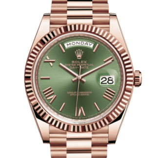 Replica Rolex Day-Date 40 Oyster 40 mm Everose guld 228235