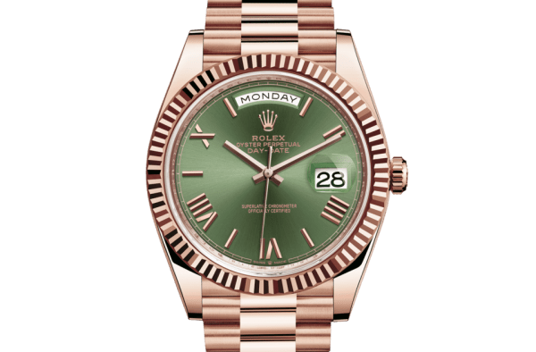 Replica Rolex Day-Date 40 Oyster 40 mm Everose guld 228235