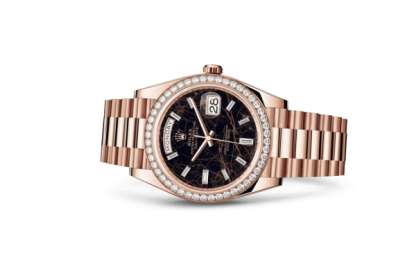 Replica Rolex Day-Date 40 Oyster 40 mm Everose guld og diamanter 228345RBR - Billede 2