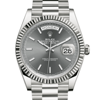 Replica Rolex Day-Date 40 Oyster 40 mm hvidguld 228239