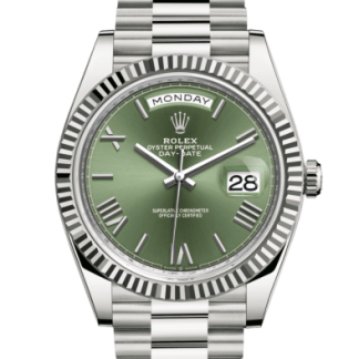 Replica Rolex Day-Date 40 Oyster 40 mm hvidguld 228239