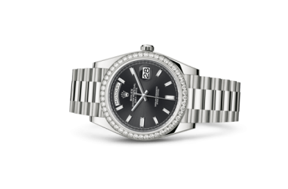 Replica Rolex Day-Date 40 Oyster 40 mm hvidguld og diamanter 228349RBR - Billede 2