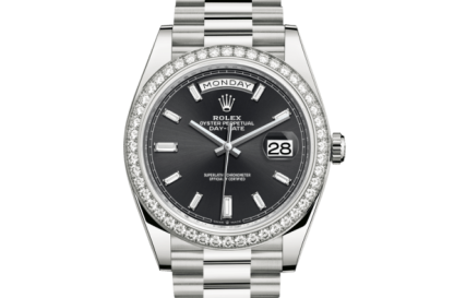 Replica Rolex Day-Date 40 Oyster 40 mm hvidguld og diamanter 228349RBR
