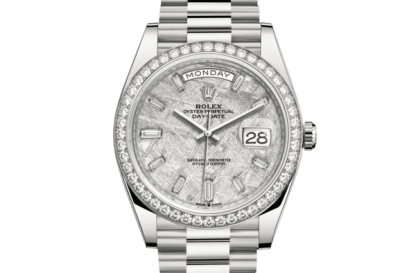 Replica Rolex Day-Date 40 Oyster 40 mm hvidguld og diamanter 228349RBR