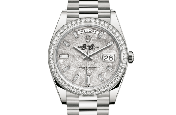 Replica Rolex Day-Date 40 Oyster 40 mm hvidguld og diamanter 228349RBR