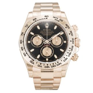 Replica Rolex Daytona sort urskive 116505