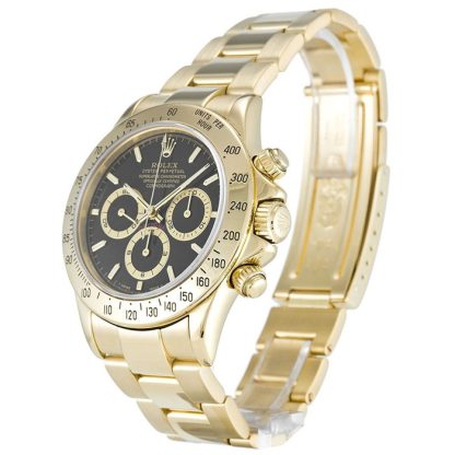 Replica Rolex Daytona sort urskive 116528 - Billede 2