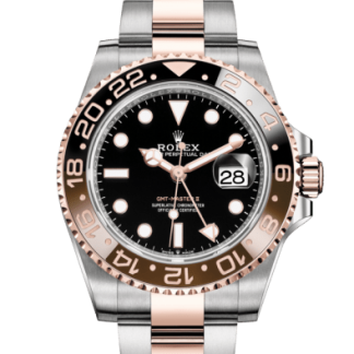 Replica Rolex GMT-Master II Oyster 40 mm Oystersteel og Everose guld 126711CHNR