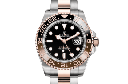 Replica Rolex GMT-Master II Oyster 40 mm Oystersteel og Everose guld 126711CHNR