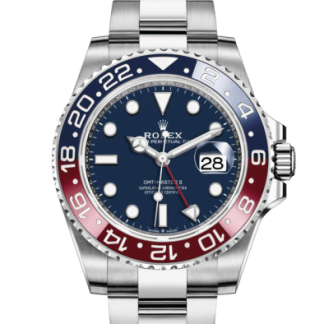 Replica Rolex GMT-Master II Oyster 40 mm hvidguld 126719BLRO
