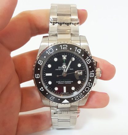 Replica Rolex GMT Master II Sort 116710 - Billede 6