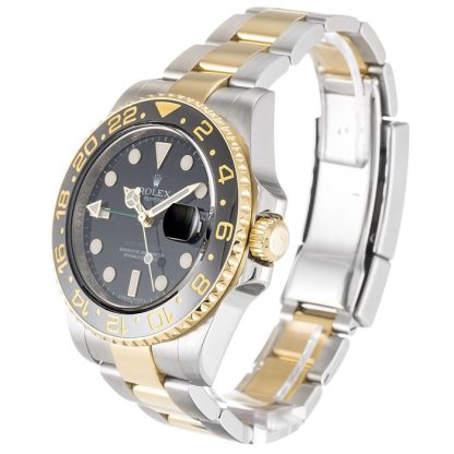 Replica Rolex GMT Master II Sort 116713 - Billede 2
