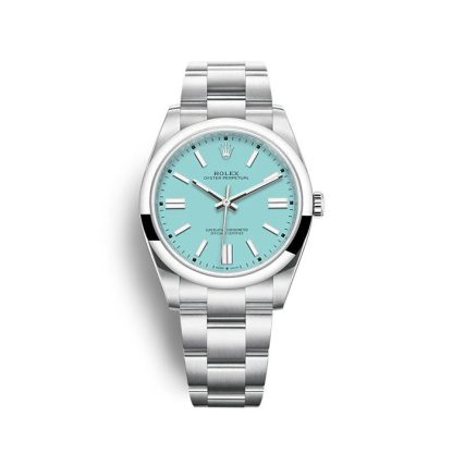 Replica Rolex Oyster Perpetual 41mm turkisblå