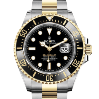 Replica Rolex Sea-Dweller Oyster 43 mm i østersstål og gult guld 126603