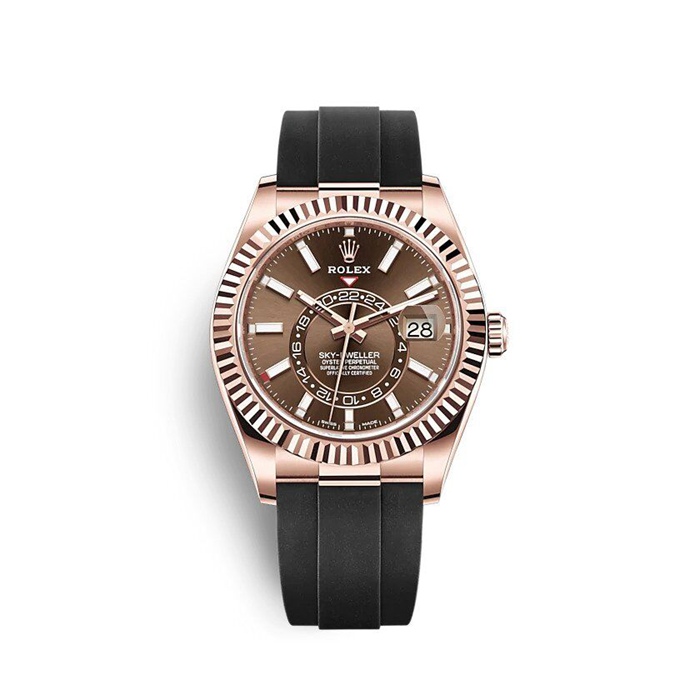 Replica Rolex Sky-Dweller 326235 Chokolade