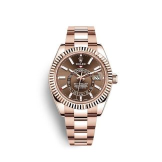 Replica Rolex Sky-Dweller 326935 Chokolade