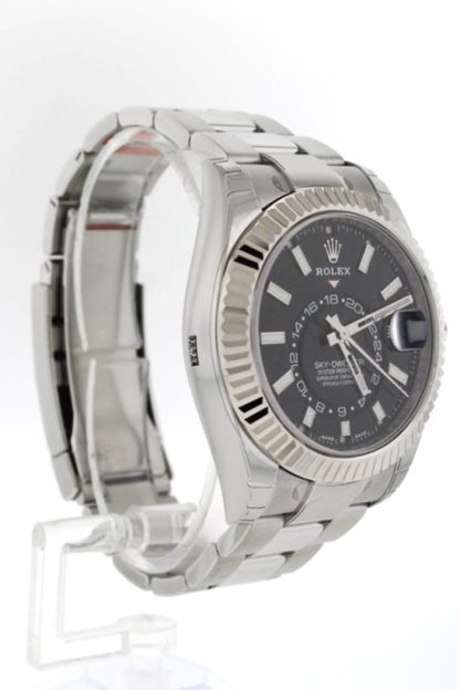 Replica Rolex Sky Dweller Black Dial White Gold Bezel Oyster 326934 - Billede 3
