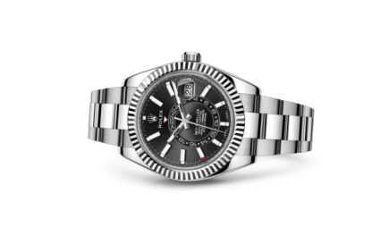 Replica Rolex Sky-Dweller Oyster 42 mm østersølje og hvidguld 326934 - Billede 2