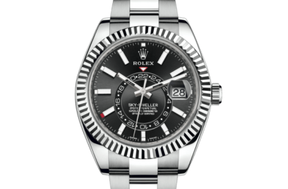 Replica Rolex Sky-Dweller Oyster 42 mm østersølje og hvidguld 326934