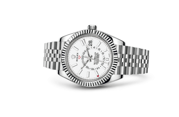 Replica Rolex Sky-Dweller Oyster 42 mm østersølje og hvidguld 326934 - Billede 2