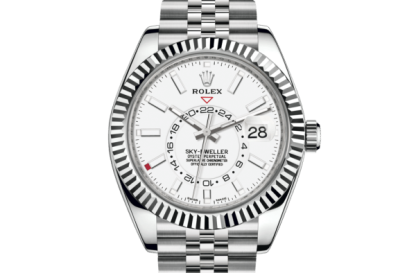 Replica Rolex Sky-Dweller Oyster 42 mm østersølje og hvidguld 326934