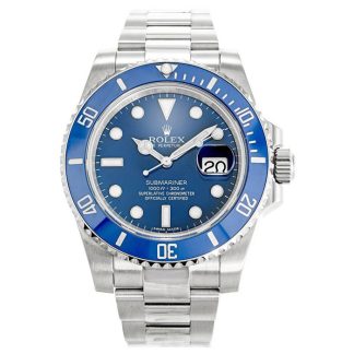 Replica Rolex Submariner Blå 116619LB