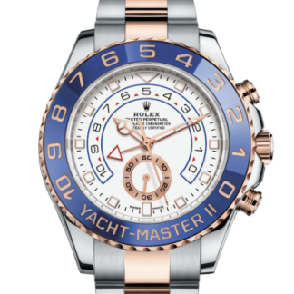 Replica Rolex Yacht-Master II Oyster 44 mm Oystersteel og Everose guld 116681