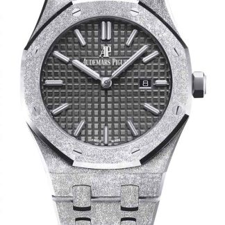 Replika Audemars Piguet Royal Oak Frosted Gold Quartz Black 67653BC.GG.1263BC.02