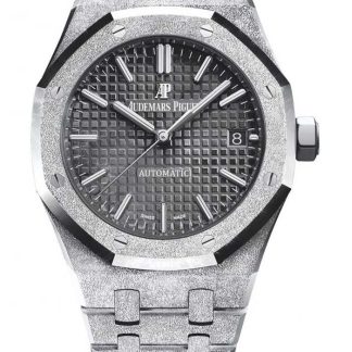 Replika Audemars Piguet Royal Oak Frosted Gold Selfwinding Black 15454BC.GG.1259BC.03