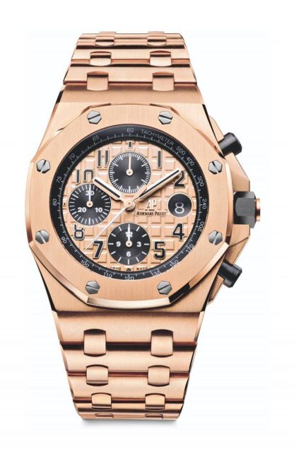Replika Audemars Piguet Royal Oak Offshore Chronograph Guld 26470OR.OO.1000OR.01