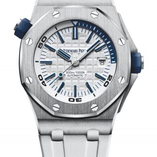 Replika Audemars Piguet Royal Oak Offshore Diver Hvid 15710ST.OO.A010CA.01