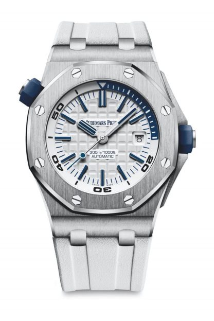 Replika Audemars Piguet Royal Oak Offshore Diver Hvid 15710ST.OO.A010CA.01