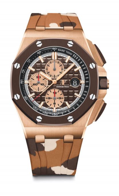 Replika Audemars Piguet Royal Oak Offshore Selfwinding Chronograph Brown 26401RO.OO.A087CA.01
