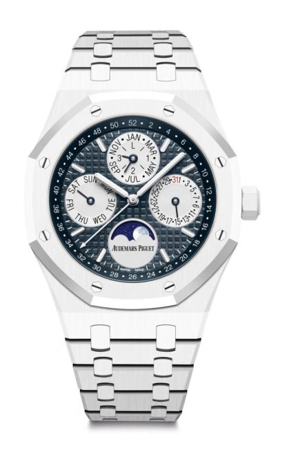 Replika Audemars Piguet Royal Oak Perpetual Calendar Blue 26579CB.OO.1225CB.01