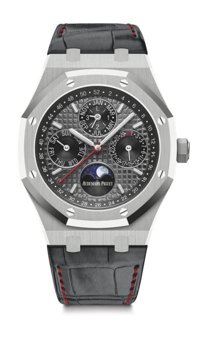 Replika Audemars Piguet Royal Oak Perpetual Calendar Grå 26609TI.OO.1220TI.01 - Billede 2