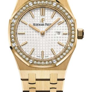 Replika Audemars Piguet Royal Oak Quartz Sølv 67651BA.ZZ.1261BA.01