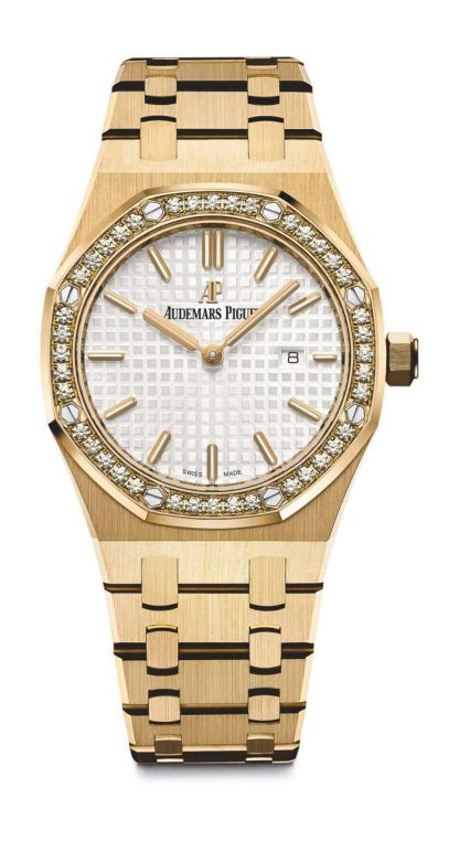 Replika Audemars Piguet Royal Oak Quartz Sølv 67651BA.ZZ.1261BA.01