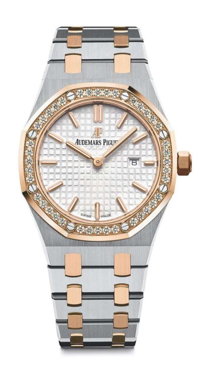 Replika Audemars Piguet Royal Oak Quartz Sølv 67651SR.ZZ.1261SR.01