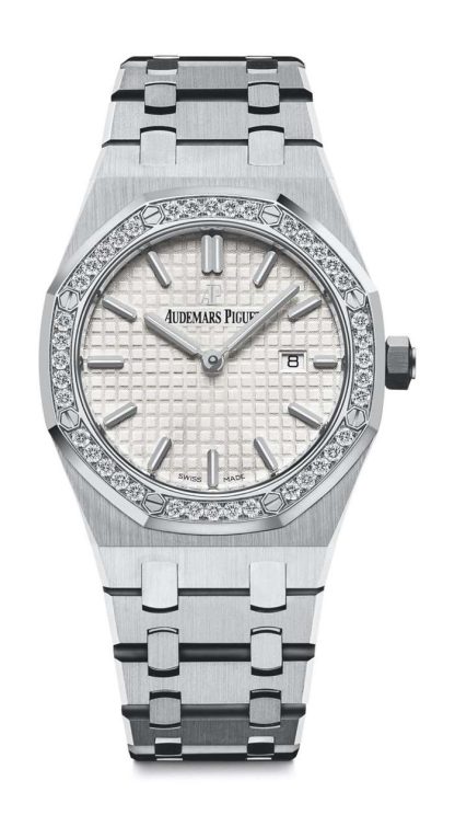 Replika Audemars Piguet Royal Oak Quartz Sølv 67651ST.ZZ.1261ST.01
