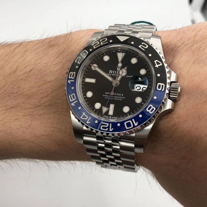 Replika Rolex GMT Master II 126710BLNR Batman - Billede 4
