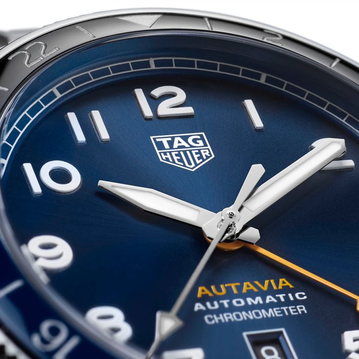 TAG Heuer AUTAVIA 60th Anniversary GMT 3 Hands 42mm WBE511A.BA0650 - Billede 4