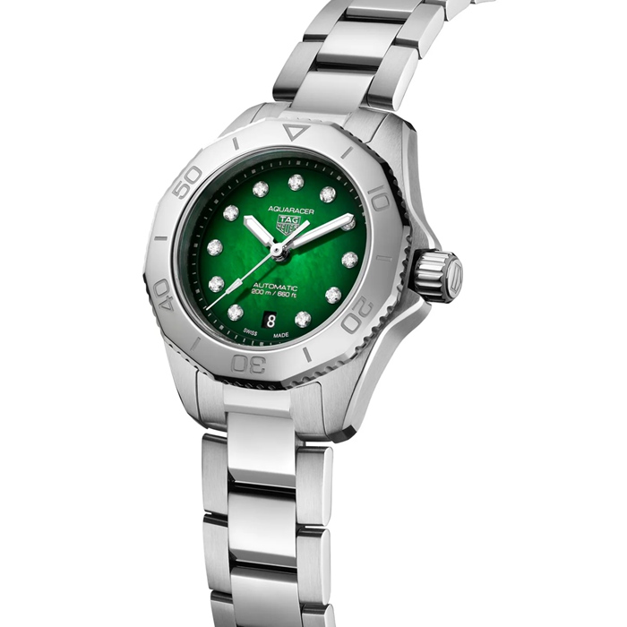 TAG Heuer Aquaracer Professional 200 30mm Dameur Grøn WBP2415.BA0622 - Billede 2