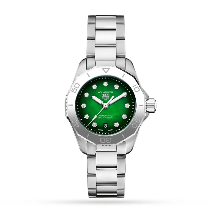TAG Heuer Aquaracer Professional 200 30mm Dameur Grøn WBP2415.BA0622