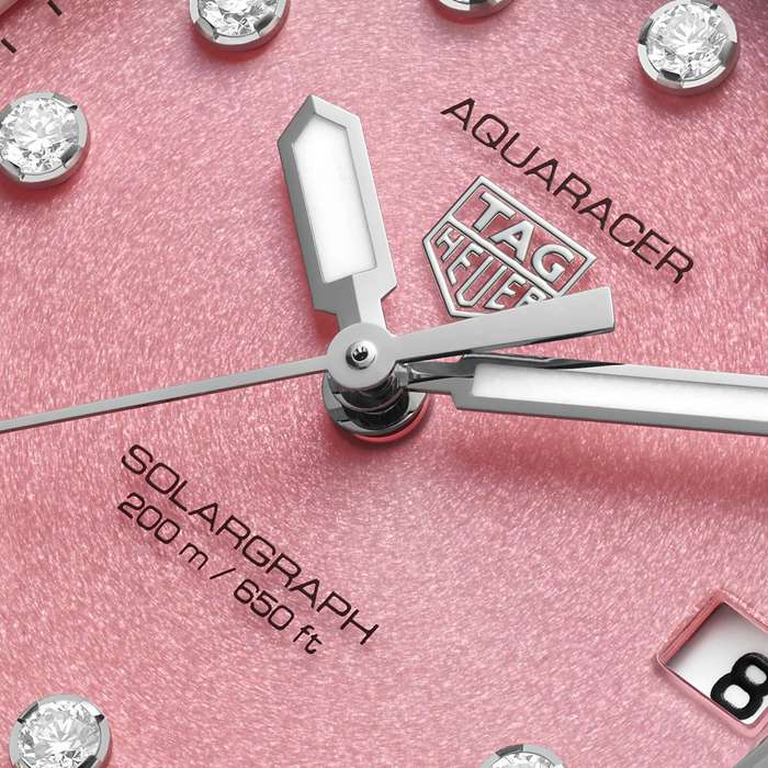 TAG Heuer Aquaracer Professional 200 Solargraph 34mm dameur Pink WBP1318.BA0005 - Billede 3