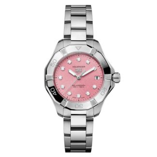 TAG Heuer Aquaracer Professional 200 Solargraph 34mm dameur Pink WBP1318.BA0005