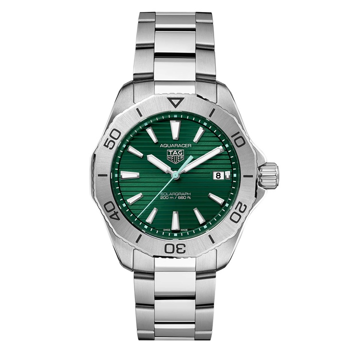 TAG Heuer Aquaracer Professional 200 Solargraph 40mm Herreur Grøn WBP1115.BA0000