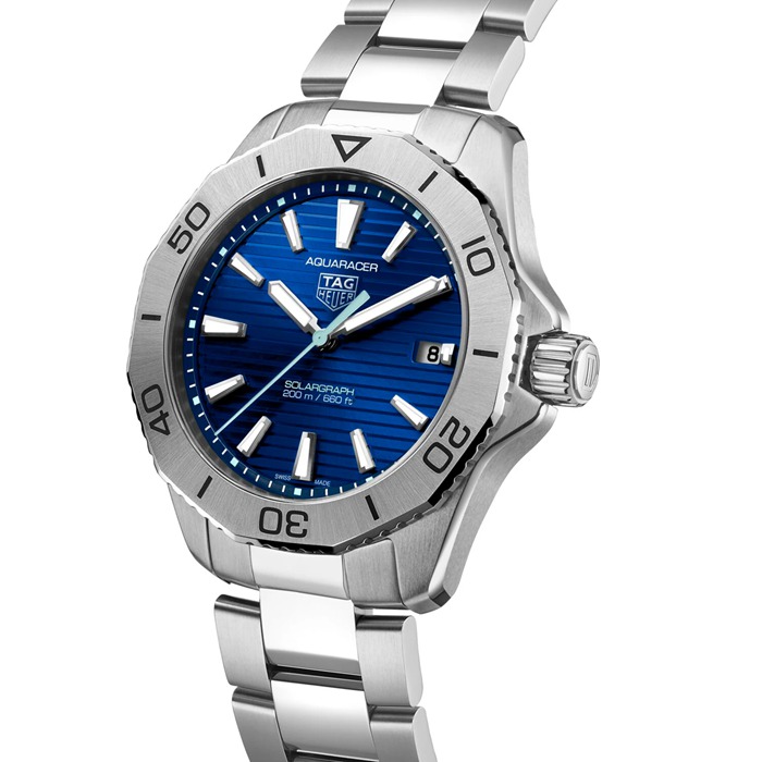 TAG Heuer Aquaracer Professional 200 Solargraph 40mm herreur blå WBP1113.BA0000 - Billede 2