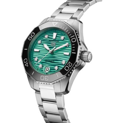 TAG Heuer Aquaracer Professional 300 36mm Dameur Turkis WBP231K.BA0618 - Billede 2