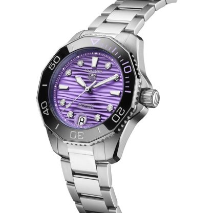 TAG Heuer Aquaracer Professional 300 36mm dameur Lilla WBP231M.BA0618 - Billede 2