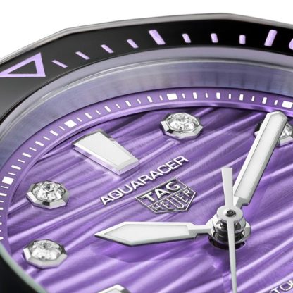 TAG Heuer Aquaracer Professional 300 36mm dameur Lilla WBP231M.BA0618 - Billede 3
